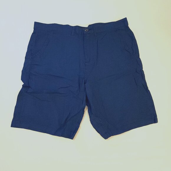 Jachs NY Blue Seersucker Short, 31" - Picture 1 of 3